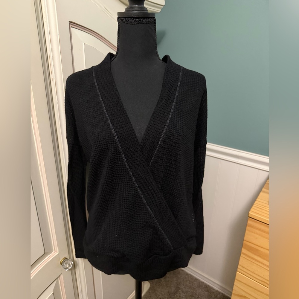 Ginger G Black Wrap Cardigan